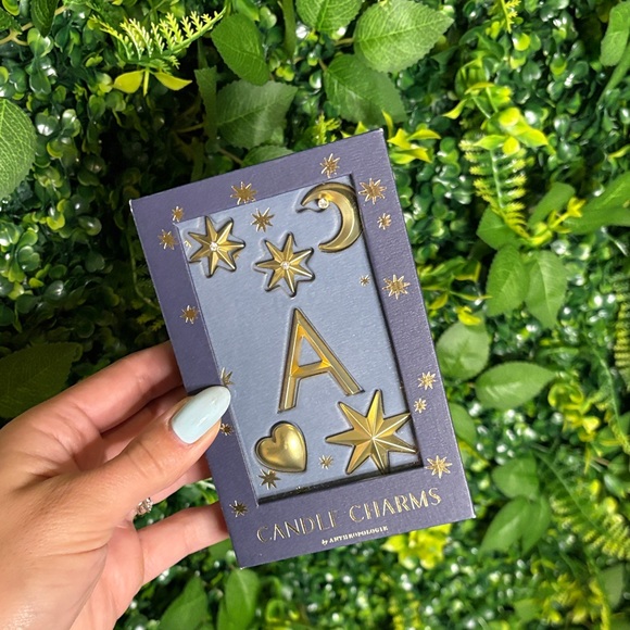 Anthropologie Other - Anthropologie Gold Star & Moon Candle Charm Set